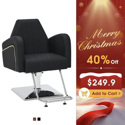 BarberPub Salon Chair, Hydraulic Styling Chair for Hair Stylist, Home Salon 9439