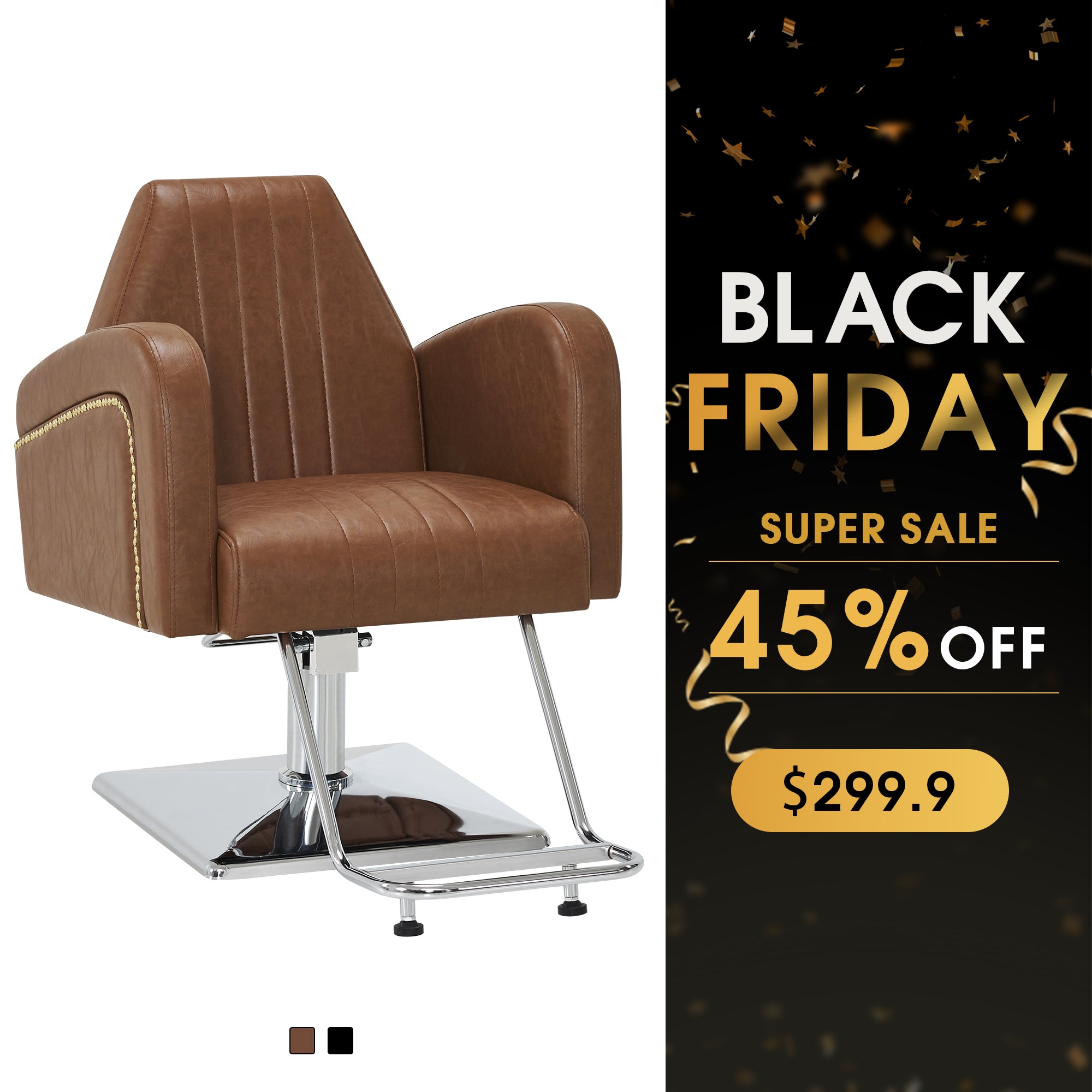 BarberPub Salon Chair, Hydraulic Styling Chair for Hair Stylist, Home Salon 9439