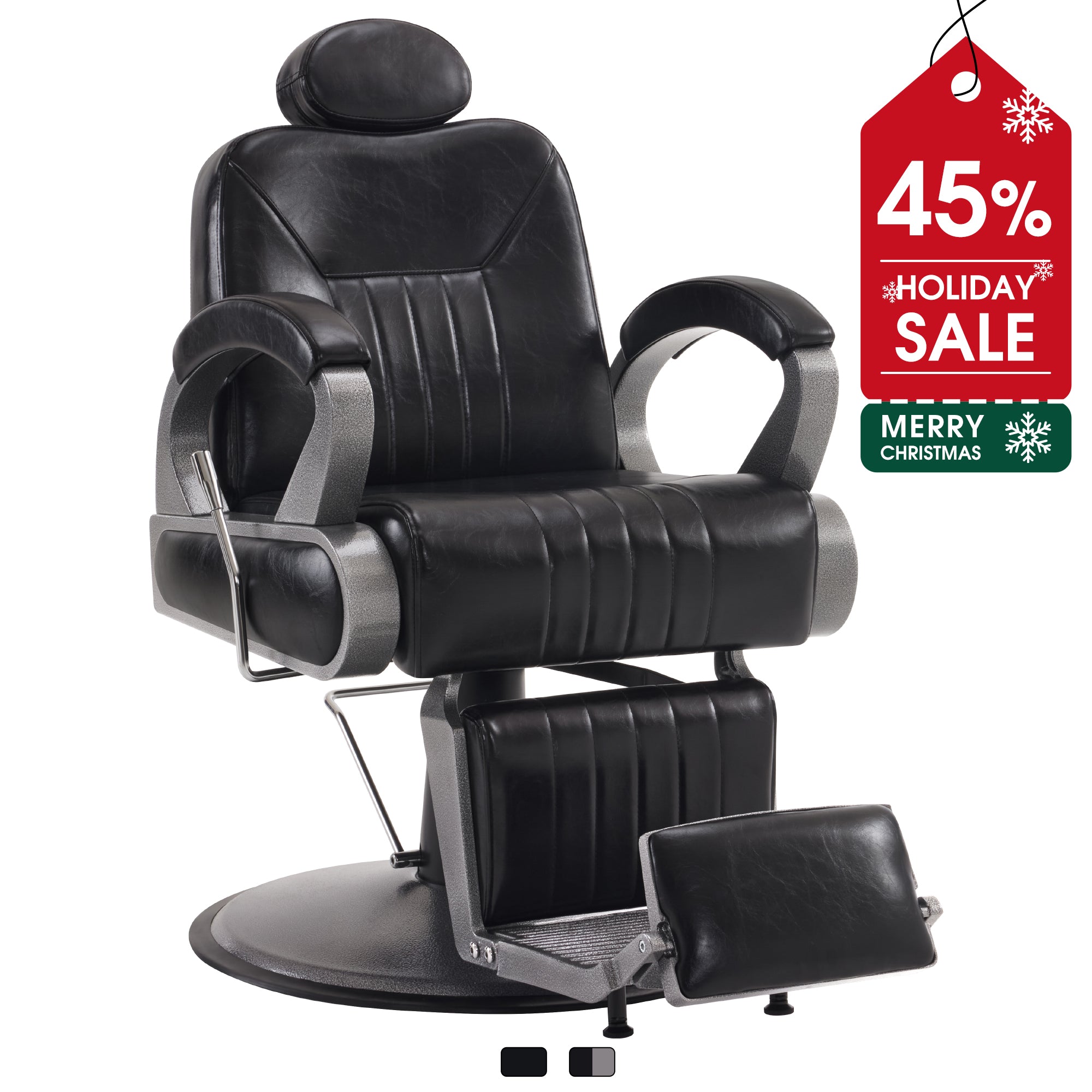 BarberPub All Purpose Barber Chair,Reclining Hair Stylist Salon Chair With Headrest 9502