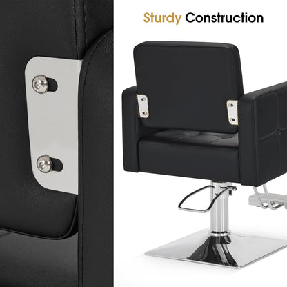 BarberPub Classic Hydraulic Styling Chair for Professionals, Barber Salon Chair 9468