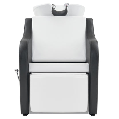 BarberPub Shampoo Station Chair for Salon, Backwash Ceramic Shampoo Bowl 9089