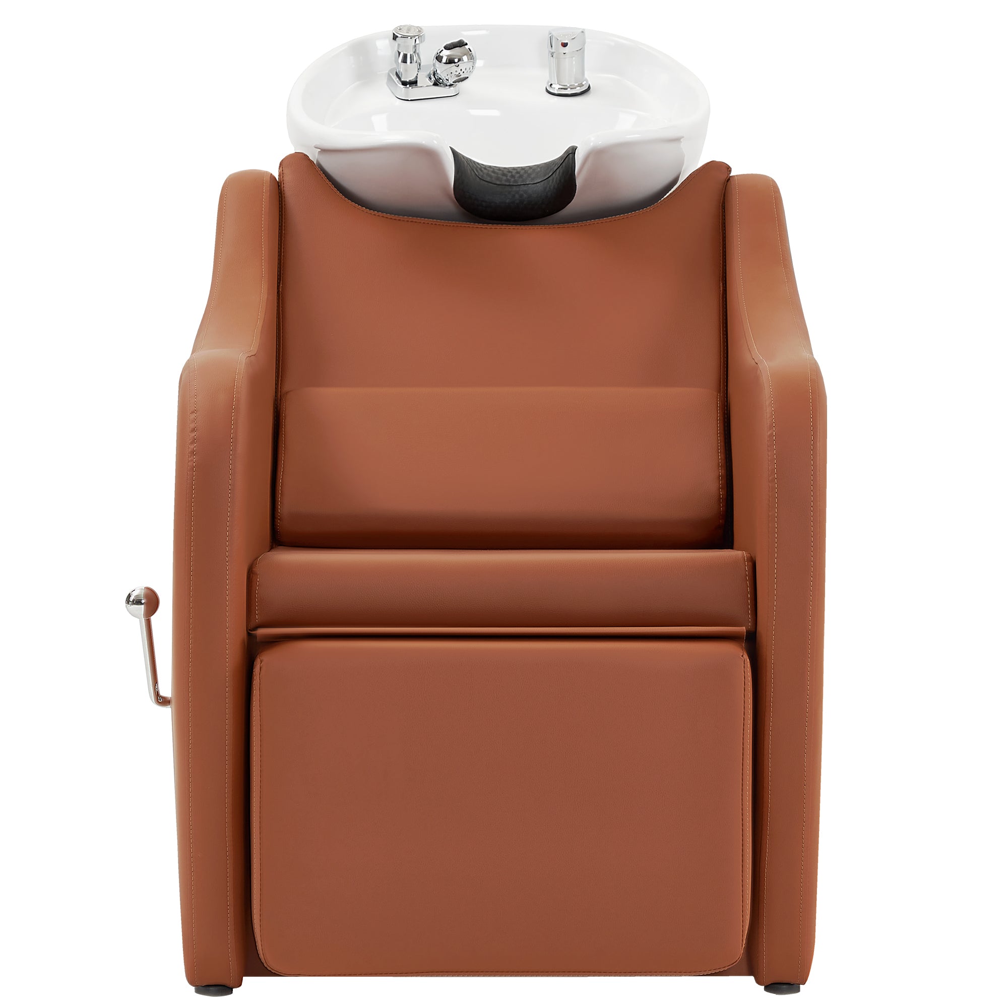 BarberPub Backwash Salon Shampoo Chair, Ceramic Shampoo Bowl for Barbershop 9090