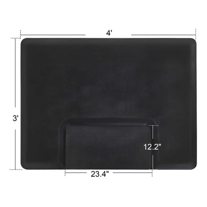 Anti-Fatigue Salon Floor Mat for Square Base Chair, PU Comfort Rectangle Barber Standing Mat for Hair Styling 0030/0095