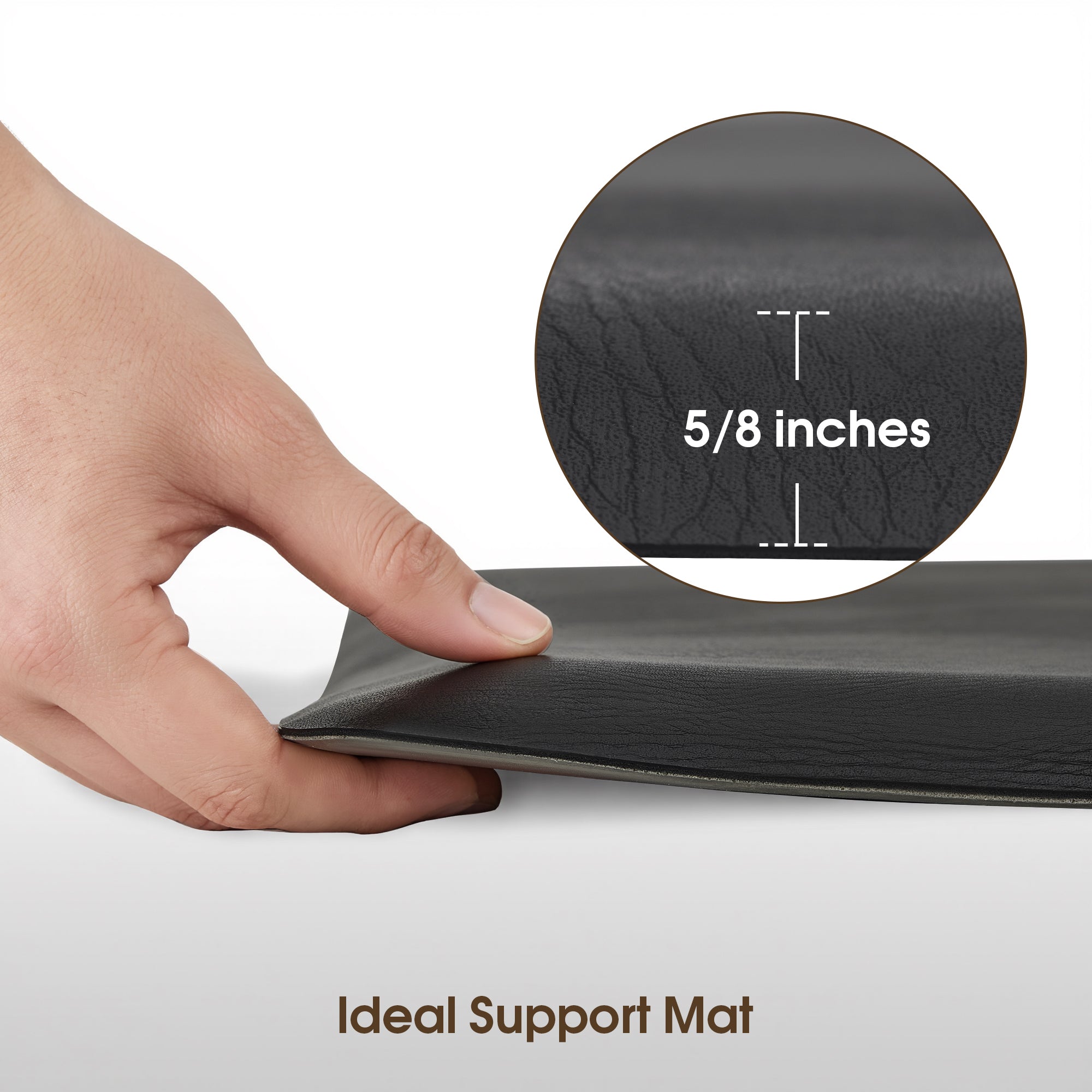 Anti-Fatigue Salon Floor Mat for Square Base Chair, PU Comfort Rectangle Barber Standing Mat for Hair Styling 0030/0095