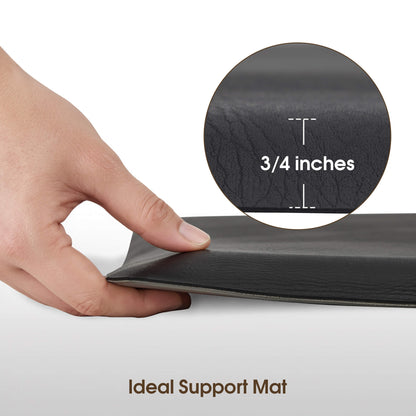 Anti-Fatigue Salon Floor Mat for Square Base Chair, PU Comfort Rectangle Barber Standing Mat for Hair Styling 0030/0095