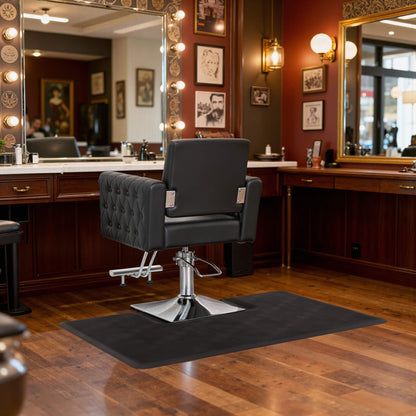 Anti-Fatigue Salon Floor Mat for Square Base Chair, PU Comfort Rectangle Barber Standing Mat for Hair Styling 0030/0095