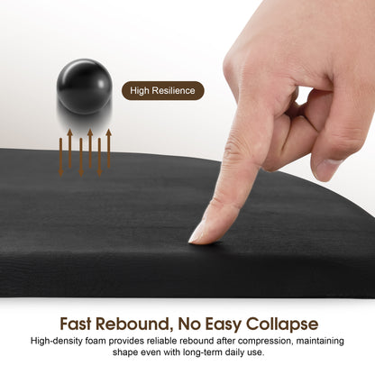 Anti-Fatigue Salon Comfort Mat for Square Base Chair, 3 x 4 ft Semicircle Standing Floor Mat 0065/0075