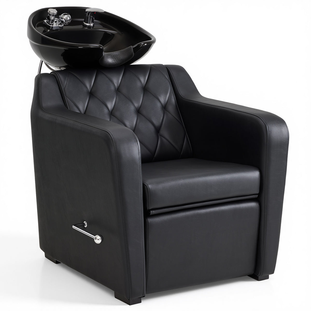 BarberPub Backwash Shampoo Chair and Bowl Set for Salon, 9064