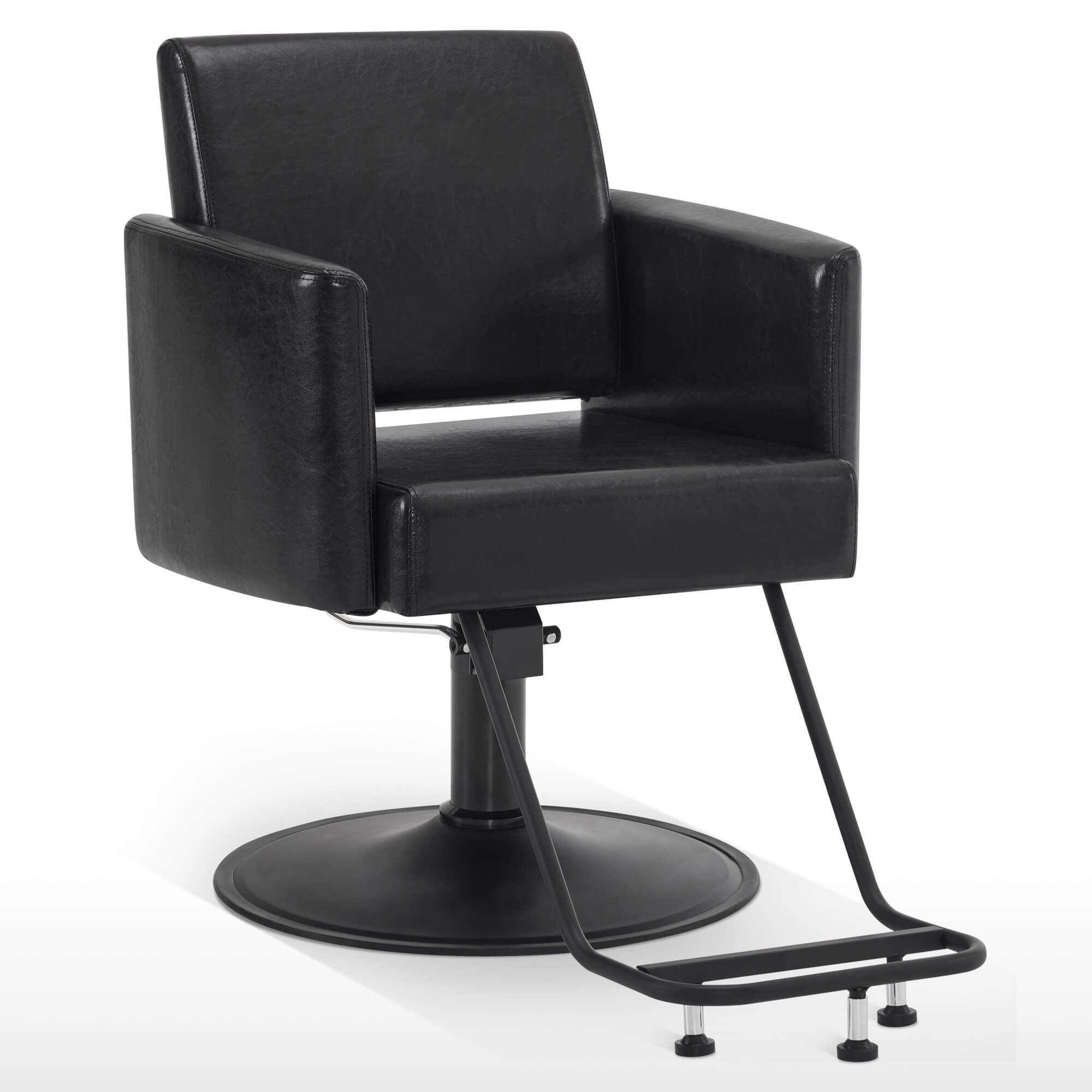 BarberPub Black Salon Chair, Barber Hydraulic Styling Chair for Hair Stylist 9412