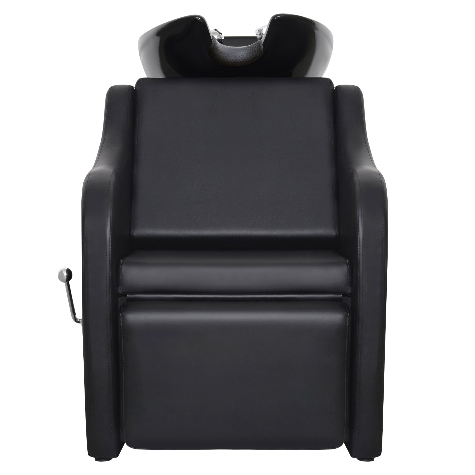 BarberPub Shampoo Station Chair for Salon, Backwash Ceramic Shampoo Bowl 9089