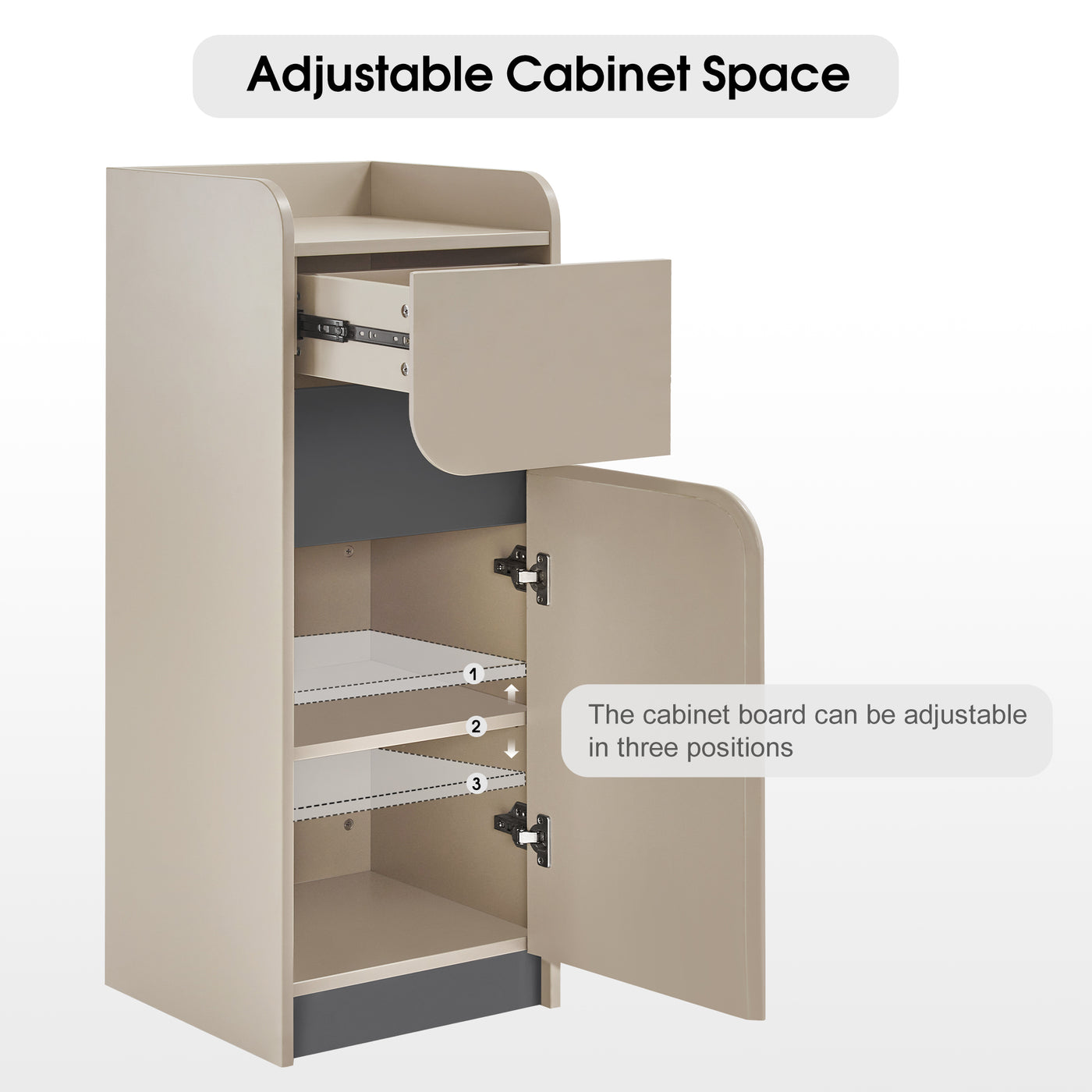 BarberPub Salon Spa Storage Barber Hair Stylist Station with