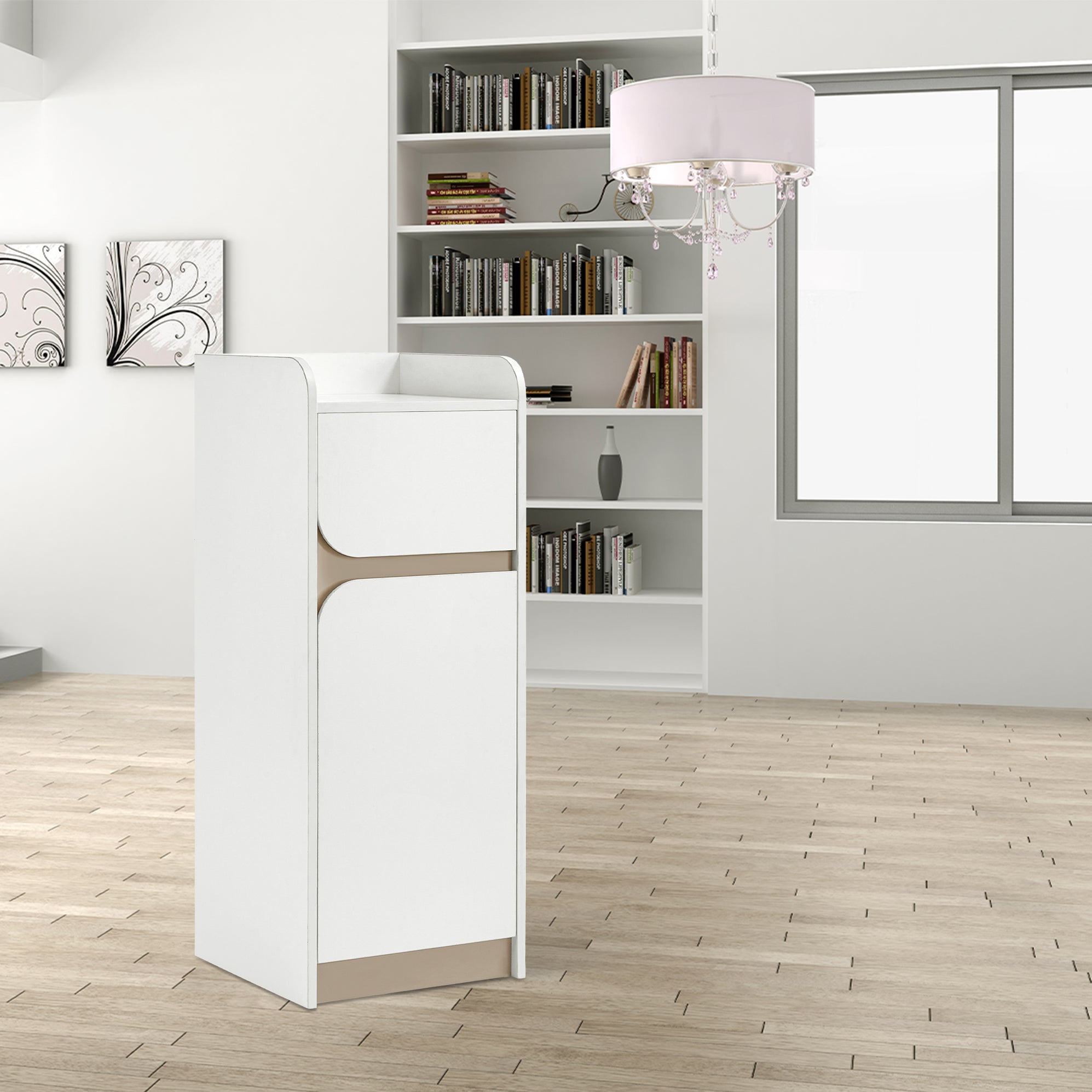 BarberPub Salon Spa Storage Barber Hair Stylist Station with