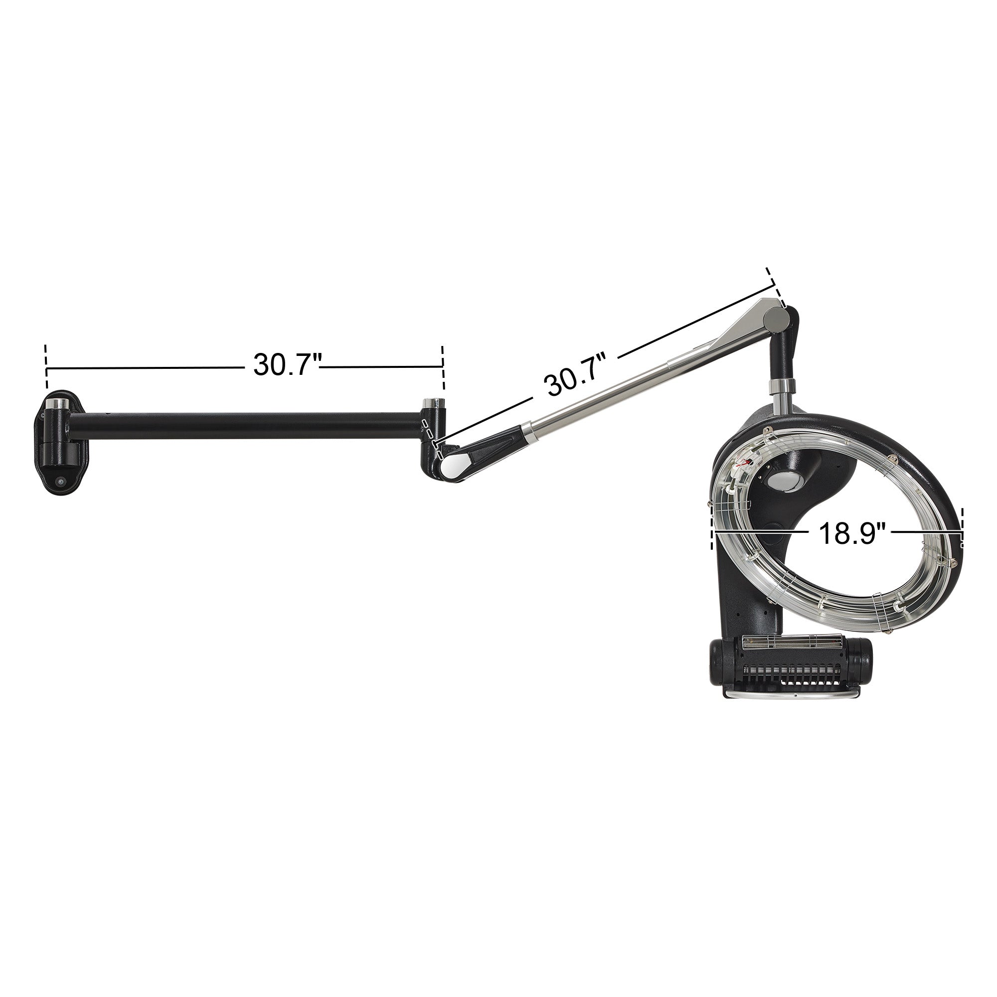 950W Professional Salon Wall Mounted Hair Dryer Processor with Swing Arm HDP05