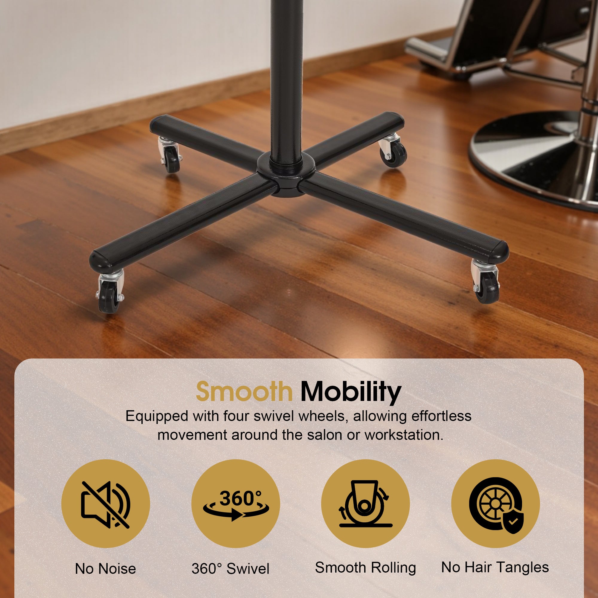 1100W Professional Salon Flying Disk Hair Dryer Processor with Adjustable Time, Temperature & Height HDP01