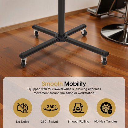 1100W Professional Salon Flying Disk Hair Dryer Processor with Adjustable Time, Temperature & Height HDP01