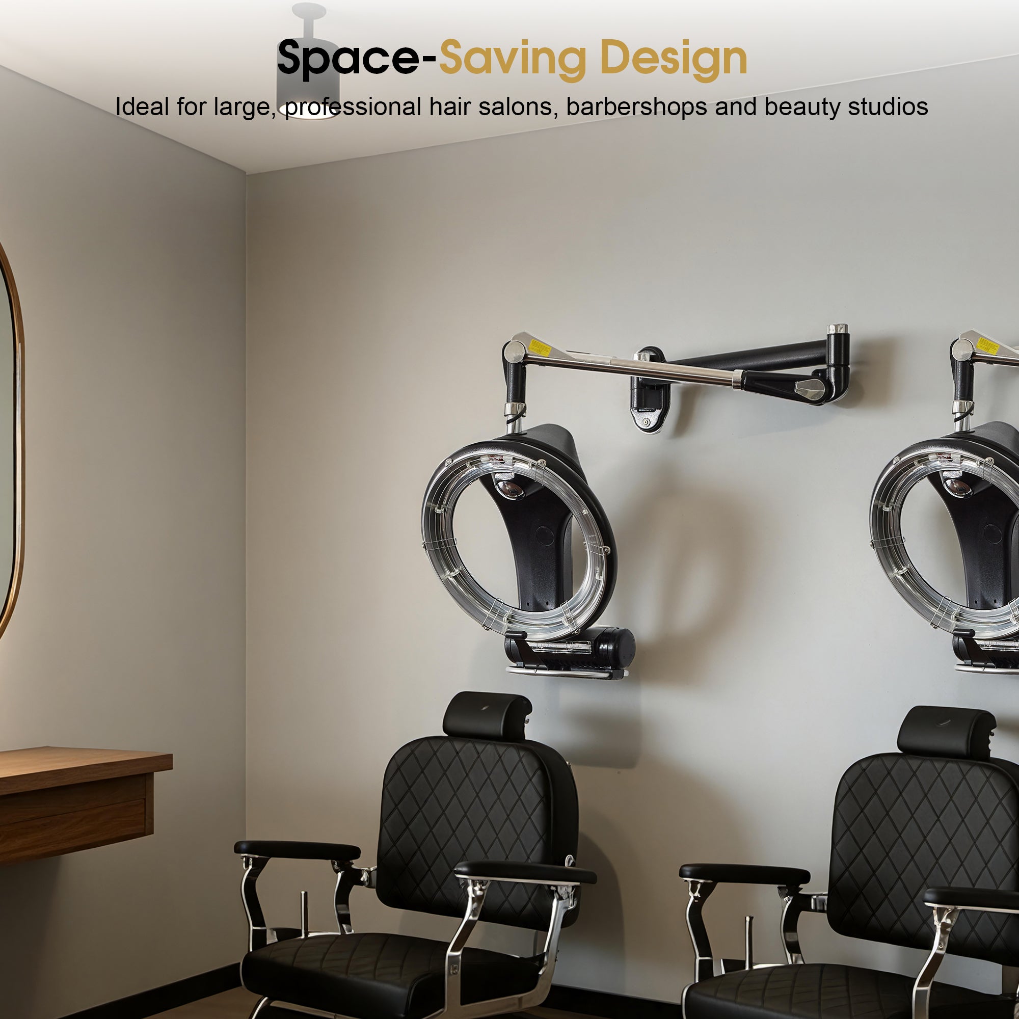 950W Professional Salon Wall Mounted Hair Dryer Processor with Swing Arm HDP05