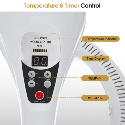 1100W Professional Salon Flying Disk Hair Dryer Processor with Adjustable Time, Temperature & Height HDP01