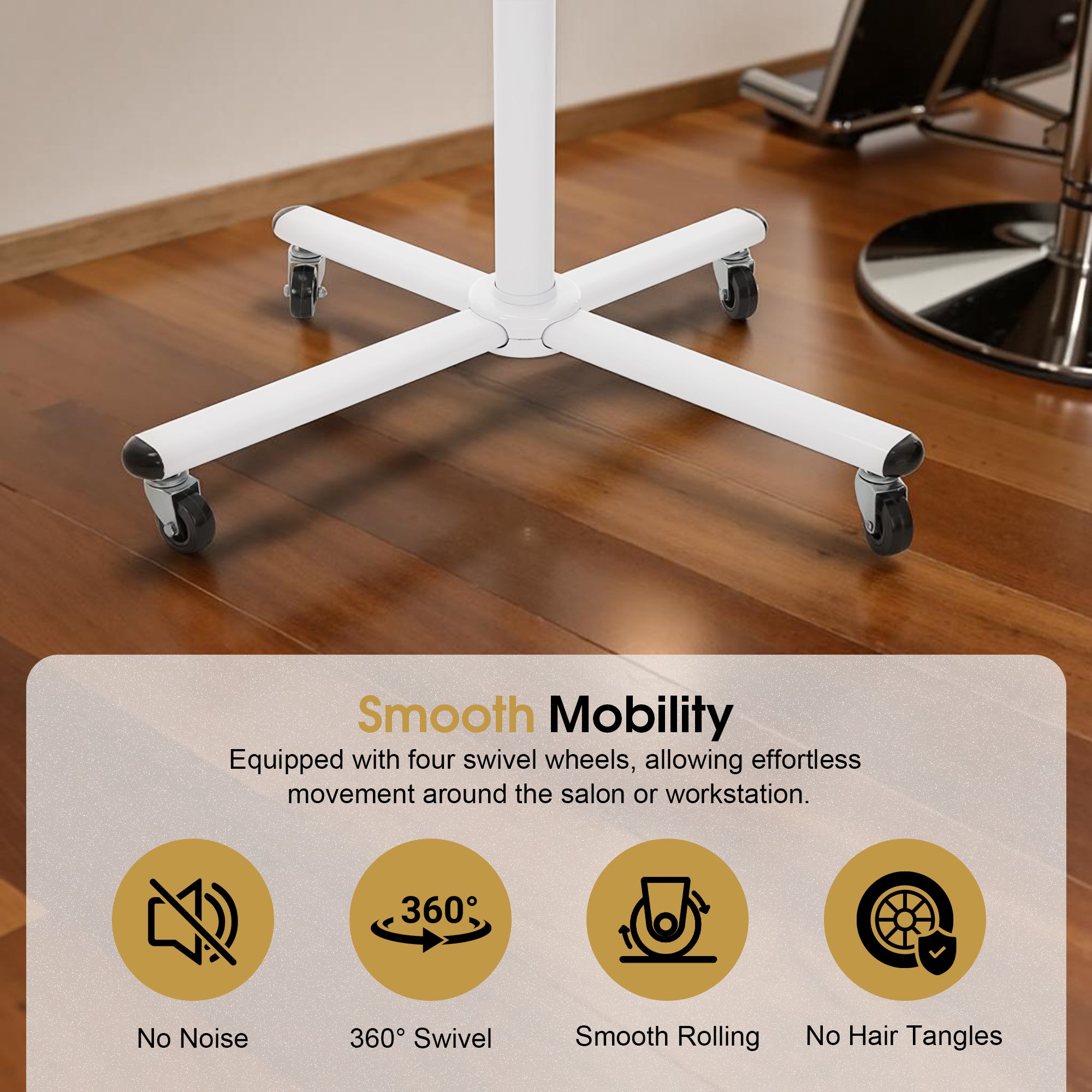 1100W Professional Salon Flying Disk Hair Dryer Processor with Adjustable Time, Temperature & Height HDP01