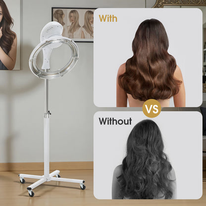 1100W Professional Salon Flying Disk Hair Dryer Processor with Adjustable Time, Temperature & Height HDP01