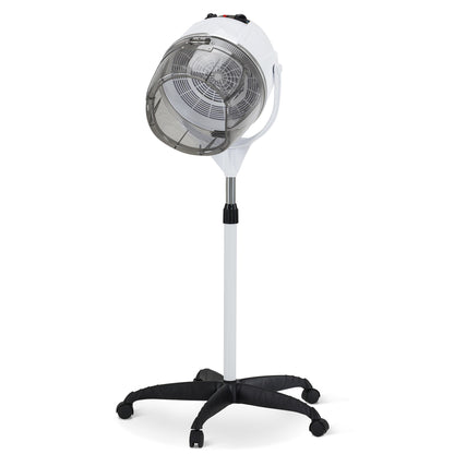 BarberPub 1300W Adjustable Hooded Floor Hair Bonnet Dryer Stand Up Rolling Base VHD08