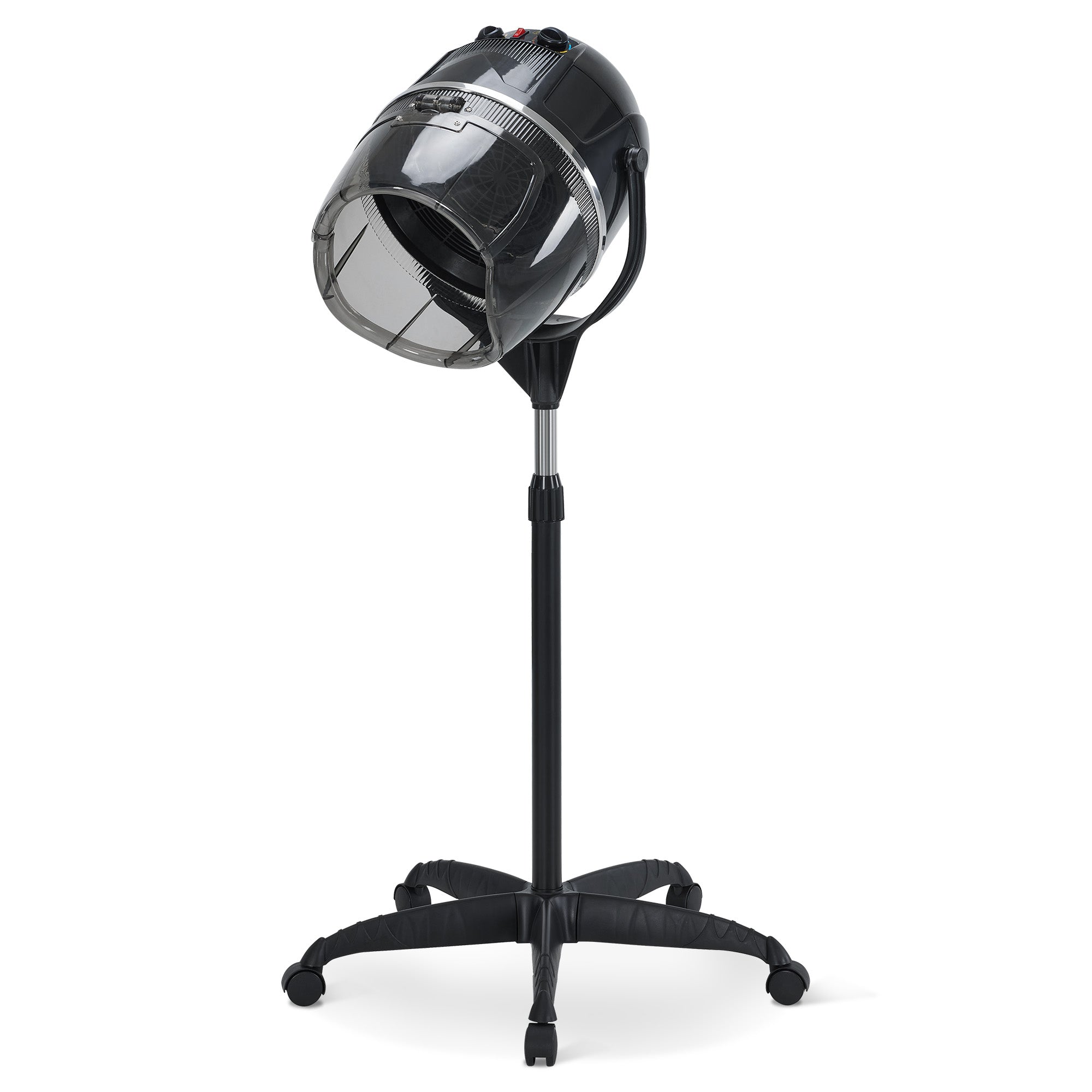 BarberPub 1300W Adjustable Hooded Floor Hair Bonnet Dryer Stand Up Rolling Base VHD08
