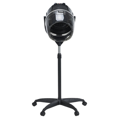 BarberPub 1300W Adjustable Hooded Floor Hair Bonnet Dryer Stand Up Rolling Base VHD08