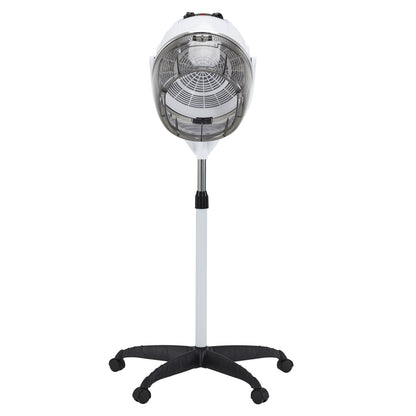 BarberPub 1300W Adjustable Hooded Floor Hair Bonnet Dryer Stand Up Rolling Base VHD08