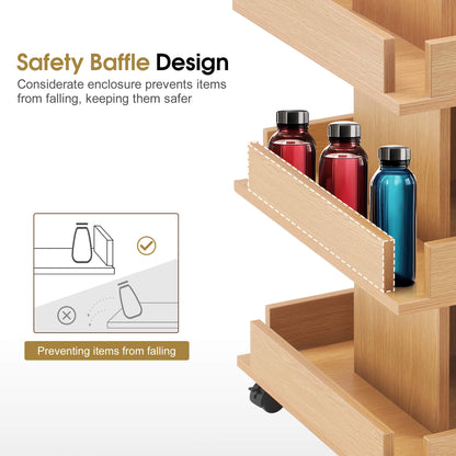 Multi-functional Storage Salon Trolley, Beauty 3-Tier Storage Equipment, Kitchen Trolley 2038
