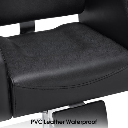 BarberPub Barber Chair with Headrest, Reclining Salon Chairs for Hair Stylist 3125