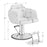 BarberPub Luxurious Salon Chair with 440lbs Hydraulic Pump for Hair Stylist, Fiberglass Material, Spa Beauty Equipment, Home&Beauty Salon, Barbershop, Salon&Spa Chair 8609