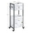 BarberPub Salon Rolling Trolley Cart with Drawer&Dryer Holder, Beauty Barber Marbling Textured Mobile Storage Organizer, Hair Stylist Cabinet Station with Wheels 2477