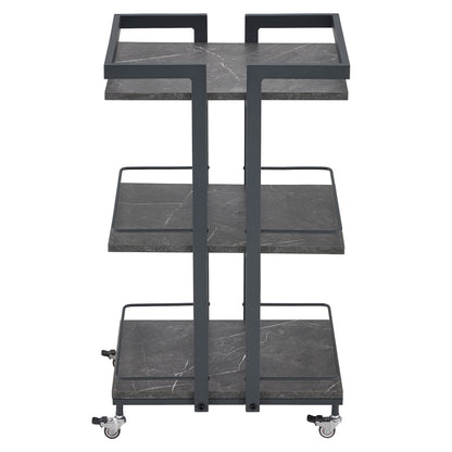 BarberPub Utility Manicure Trolley Multi-purpose Metal Rack Heavy-Duty Cart 2033