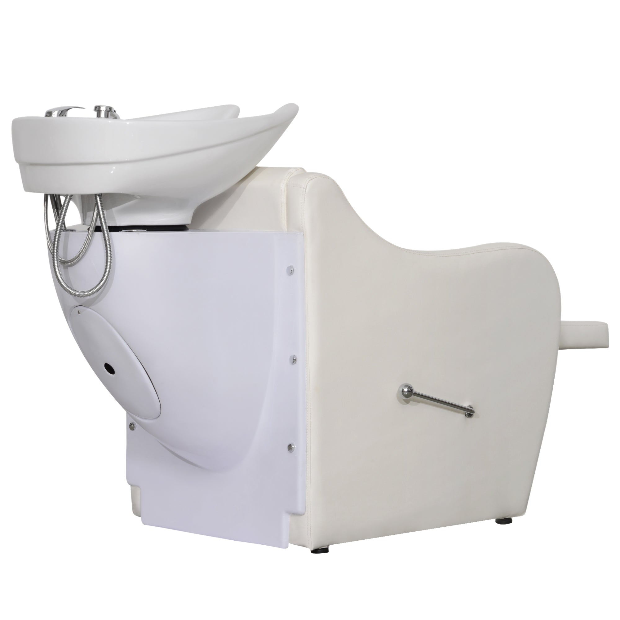 BarberPub Shampoo Station Chair for Salon, Backwash Ceramic Shampoo Bowl 9089