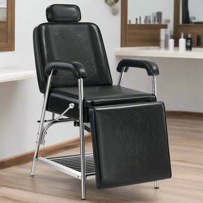 BarberPub Professional Tattoo Chair with Headrest Massage Bed with Storage Shelf 2767