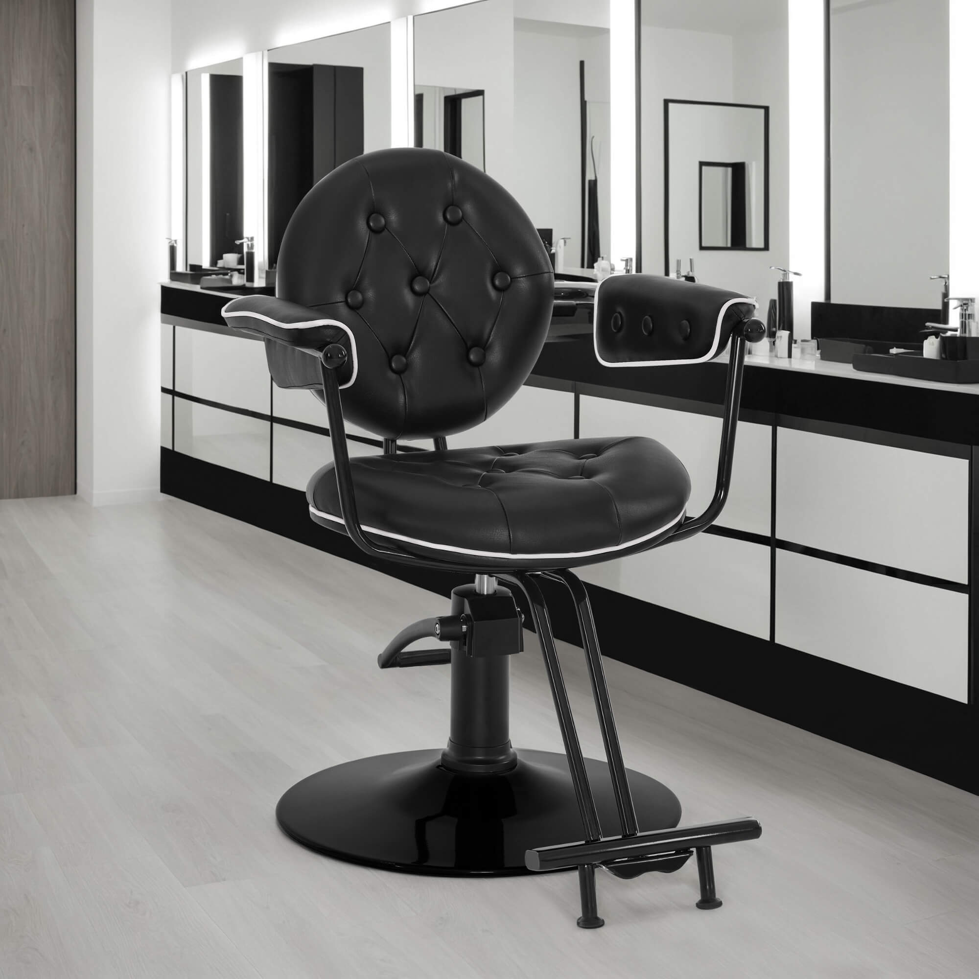 BarberPub Salon Hydraulic Styling Chair, Barber Chair for Home and Barbershop 8435