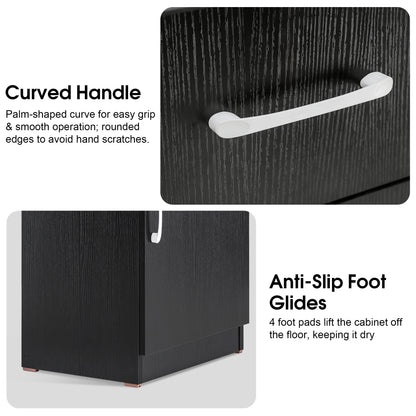 Modern Salon Station with Lockable Drawer & Cabinet, Storage Barber Cabinet for Hair Salon 2021