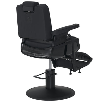 BarberPub All Purpose Barber Chair, Reclining Hydraulic Salon Chair with Headrest 3819