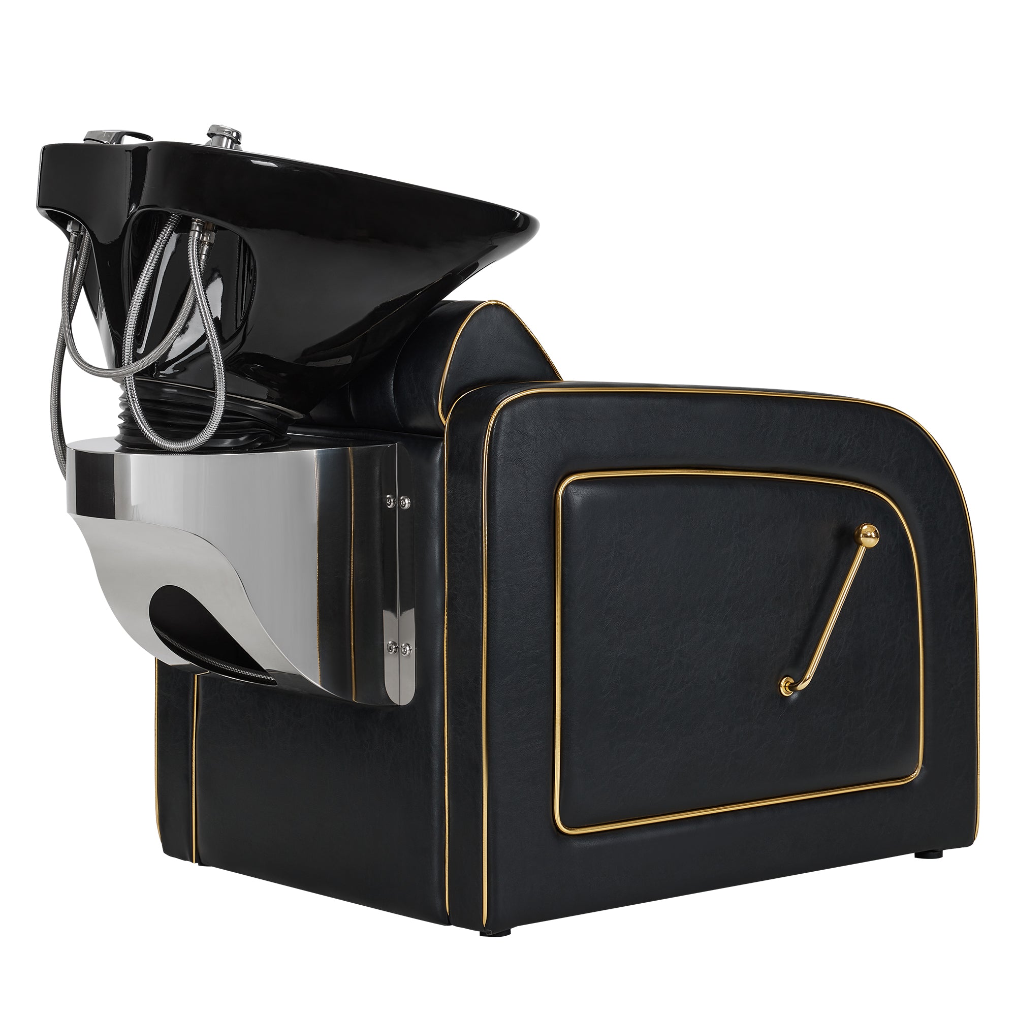 Backwash Shampoo Chair with Adjustable Porcelain Bowl Sink Unit for Spa Salon 9175