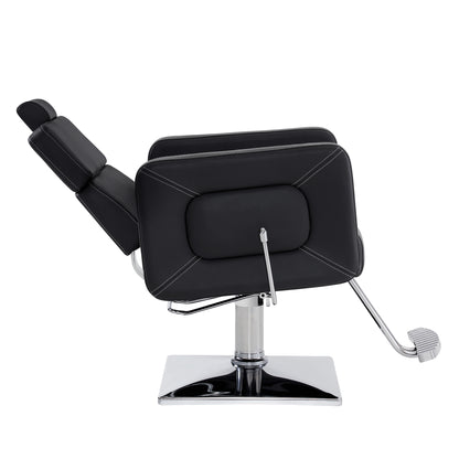 BarberPub Barber Chair, Reclining Hydraulic Salon Chair for Barbershop 2065