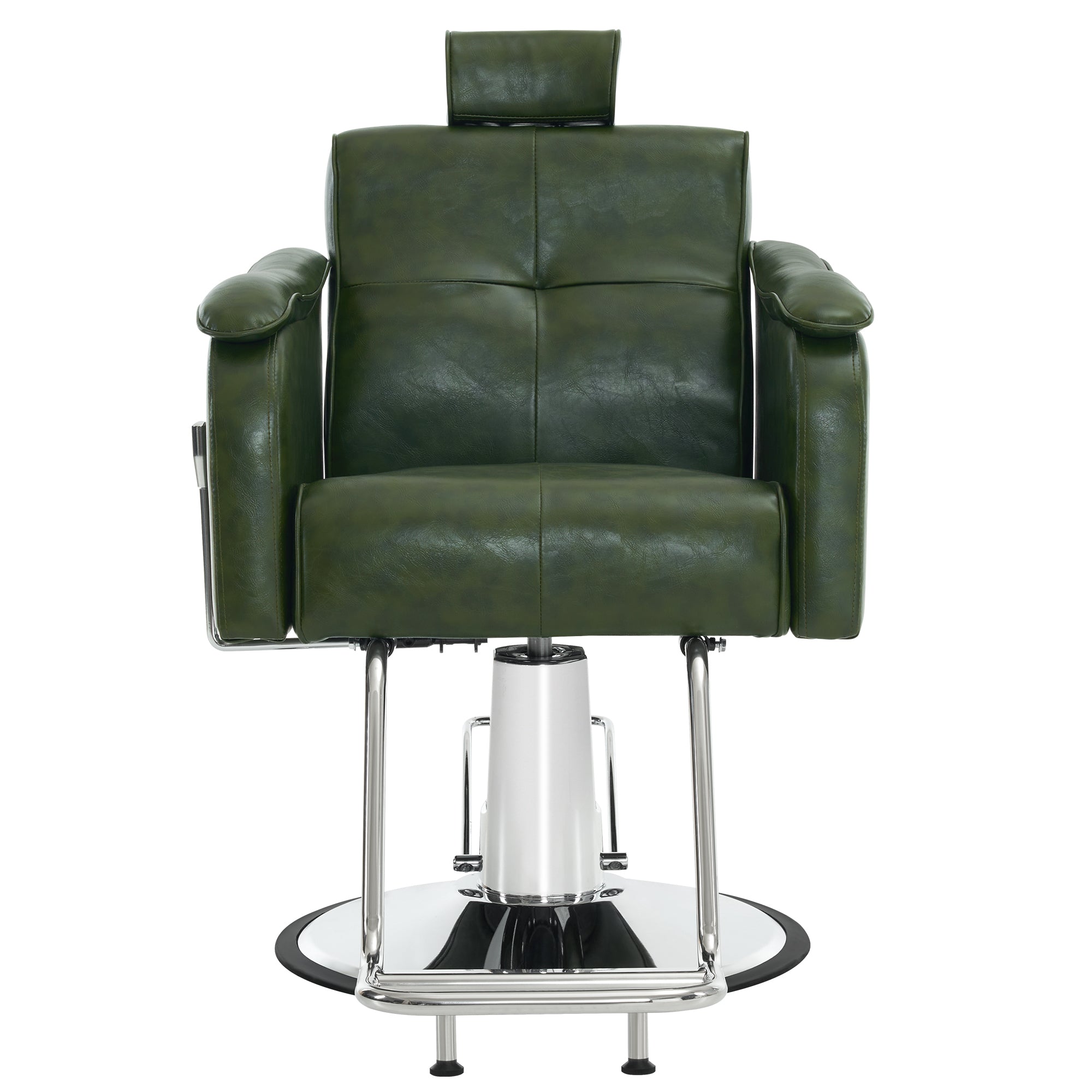 BarberPub Reclining Barber Chair for Hair Stylist, Hydraulic Hair Styling Salon Chair 9182