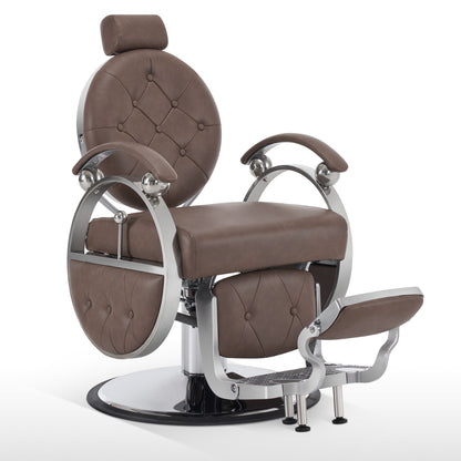 BarberPub Barber Chair,Professional Reclining Salon Chair for Hair Stylist 8649