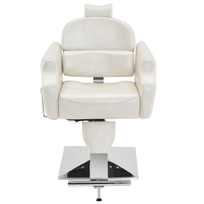 BarberPub Barber Chair with Headrest, Reclining Salon Chairs for Hair Stylist 3125