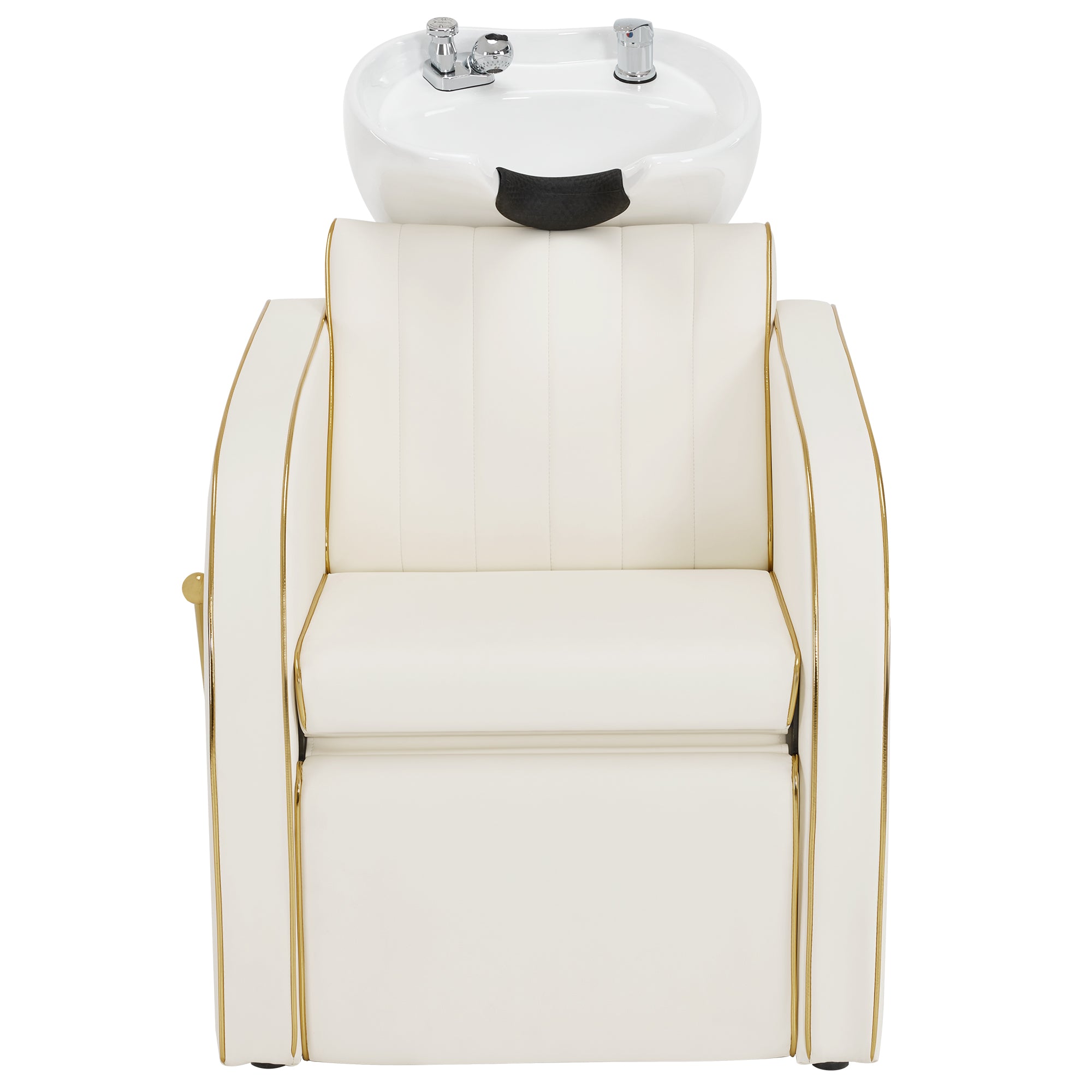 Backwash Shampoo Chair with Adjustable Porcelain Bowl Sink Unit for Spa Salon 9175