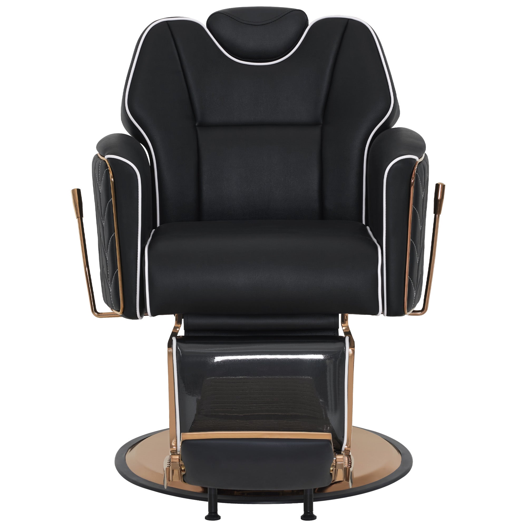 BarberPub Classic Barber Chair, Dual Hand Levers for Left-handed Users, Reclining Salon Chair, 9274