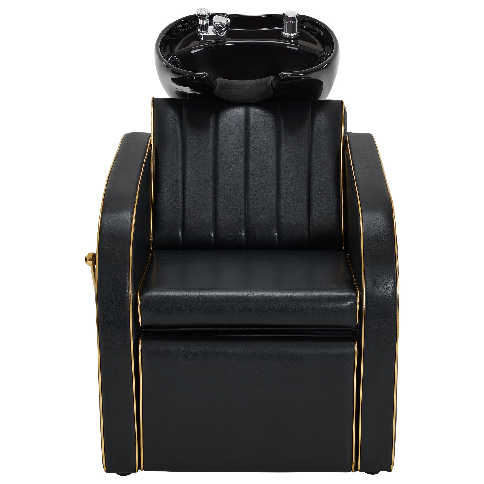 Backwash Shampoo Chair with Adjustable Porcelain Bowl Sink Unit for Spa Salon 9175