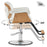 BarberPub Classic Modern Hydraulic Wooden Swivel Salon Chair Salon Chair for Hair Stylist Barber Home Beauty Spa Hair Styling Chair M9262
