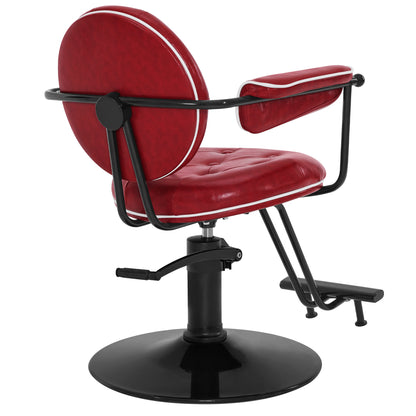 BarberPub Salon Hydraulic Styling Chair, Barber Chair for Home and Barbershop 8435