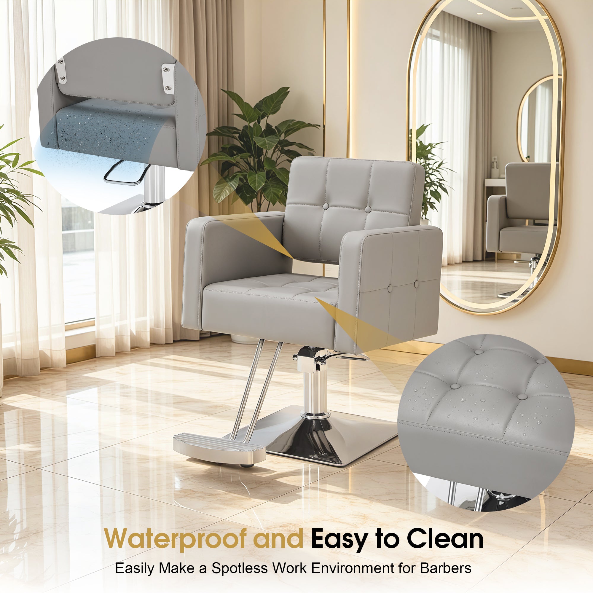 BarberPub Classic Hydraulic Styling Chair for Professionals, Barber Salon Chair 9468