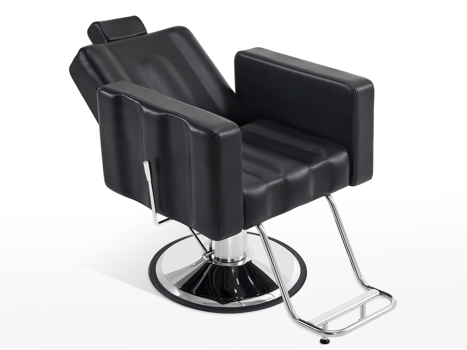 BarberPub Reclining Barber Chair, Hydraulic SPA Salon Chair for Hair Stylist 9523