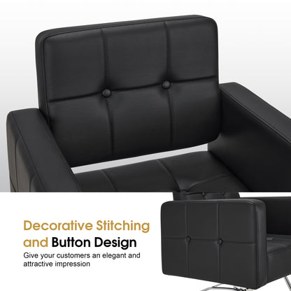 BarberPub Classic Hydraulic Styling Chair for Professionals, Barber Salon Chair 9468